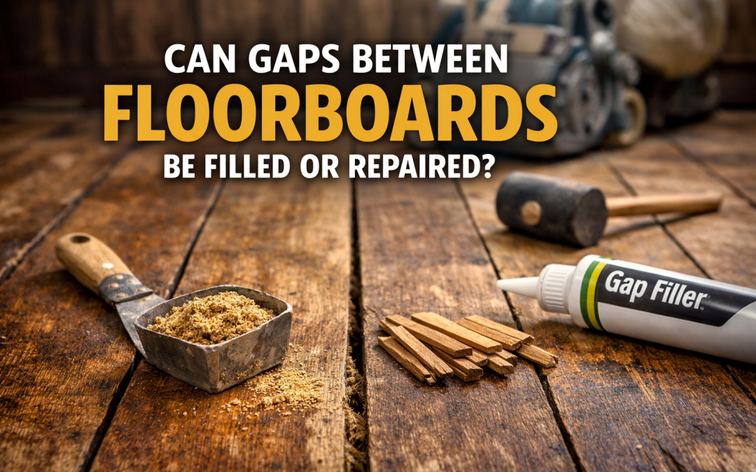 Can Gaps Between Floorboards Be Filled or Repaired?